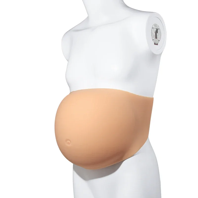 

Inflatable Skinless Silicone Belly Lightweight Fake Pregnant Belly Props Transformation Unisex Belly Oversized Twins
