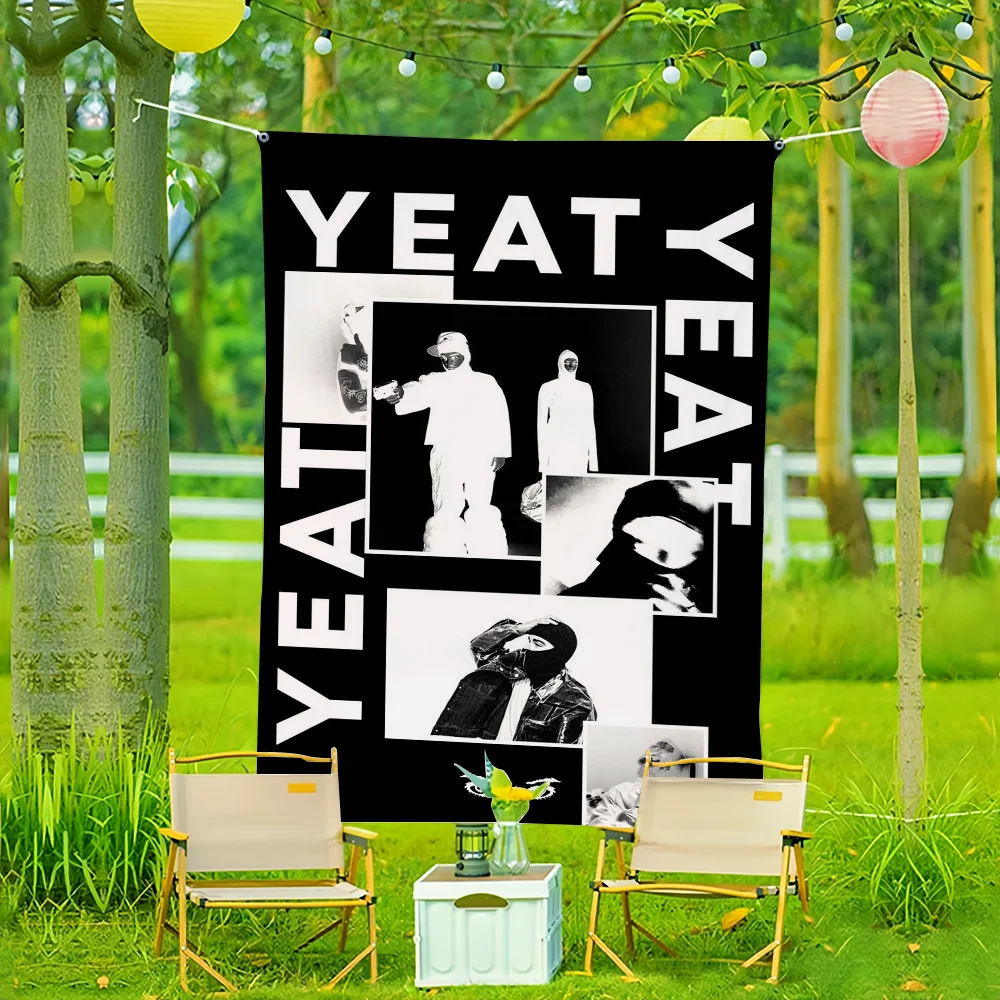 مغني الراب Yeat Lyfestyle العلم HiP نسيج الجدار الشنق الفن الحديث المنزل التخييم في الهواء الطلق الديكور