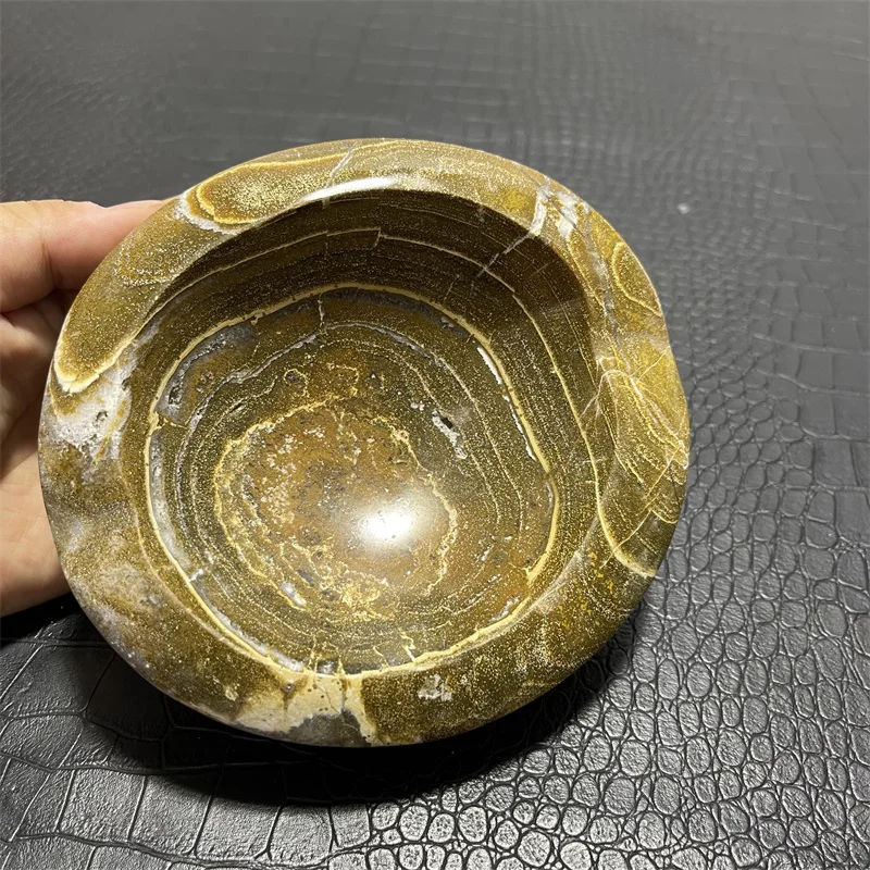 

1.25kg healing crystals gemstone natural carving crafts ocean jasper bowl for Christmas decorations