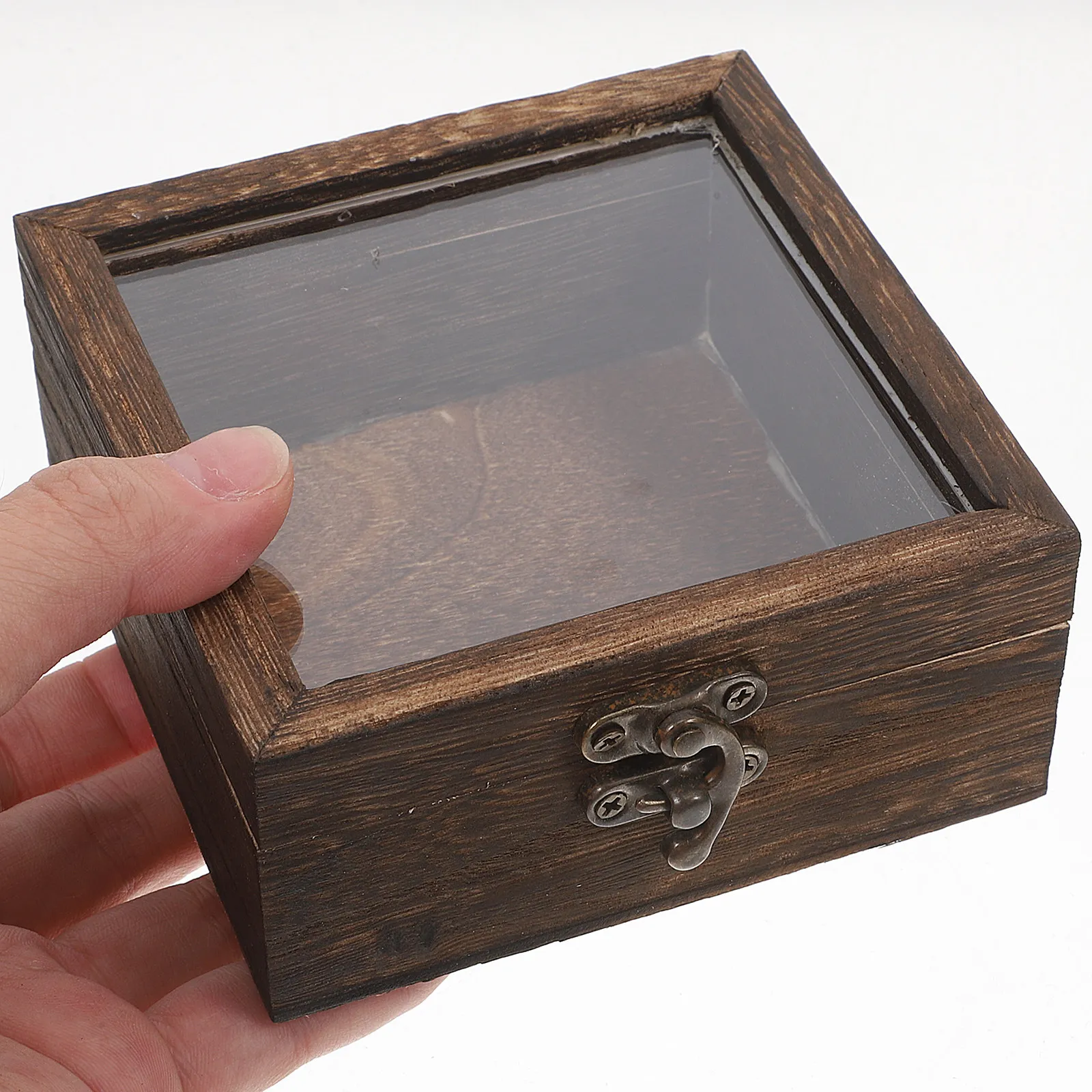 Wooden Specimen Box with Flip Lid – Insect Butterfly Dried Flower Display Shadow Box for Collectors and Memory Keepsakes