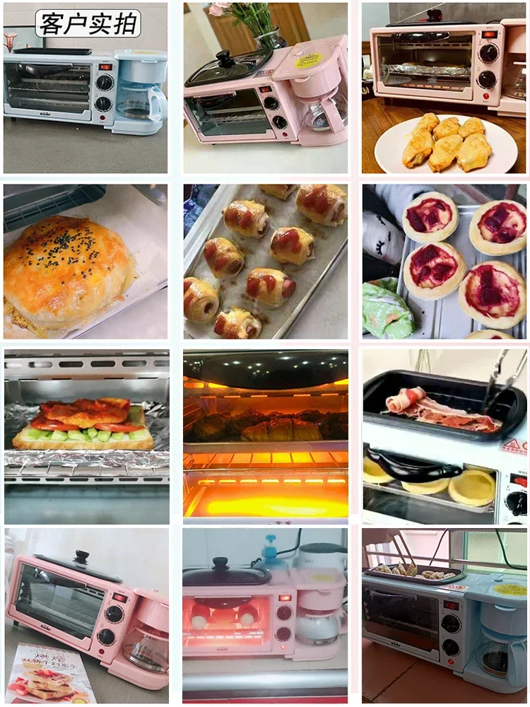 Multi-function breakfast machine for small oven automatic bread maker of household  breakfast maker 3 in 1  toaster 220V