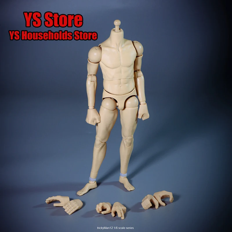 

TrickyMan12 Trendy 1/6 Man Soldier Movable joint Normal Body Model Toys Accessory For 12inch Action Figure Diy Decoration
