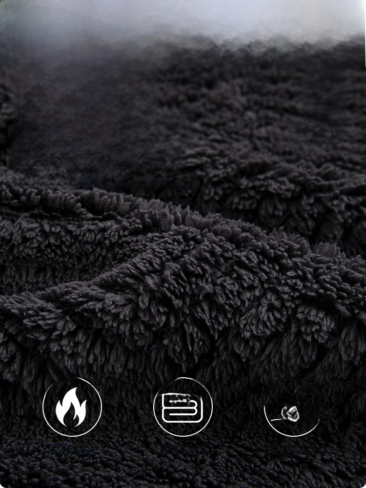 Men's Flannel Sleepwear Thickened Fleece Home Clothes Set Autumn Winter Warm Outwear Long Sleeve Cardigan Style Loose Fit