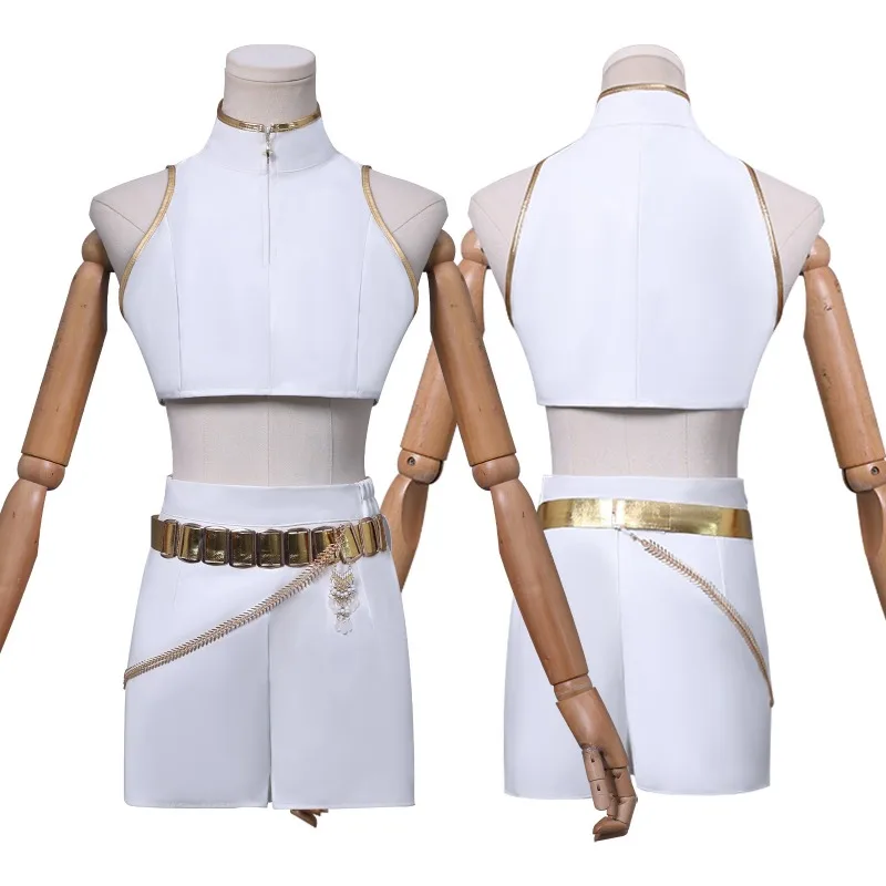 K-pop chasseurs de démons Zoey Rumi Mira Cosplay Costume perruques blanc uniforme jeu de rôle pour fête Halloween carnaval tenues