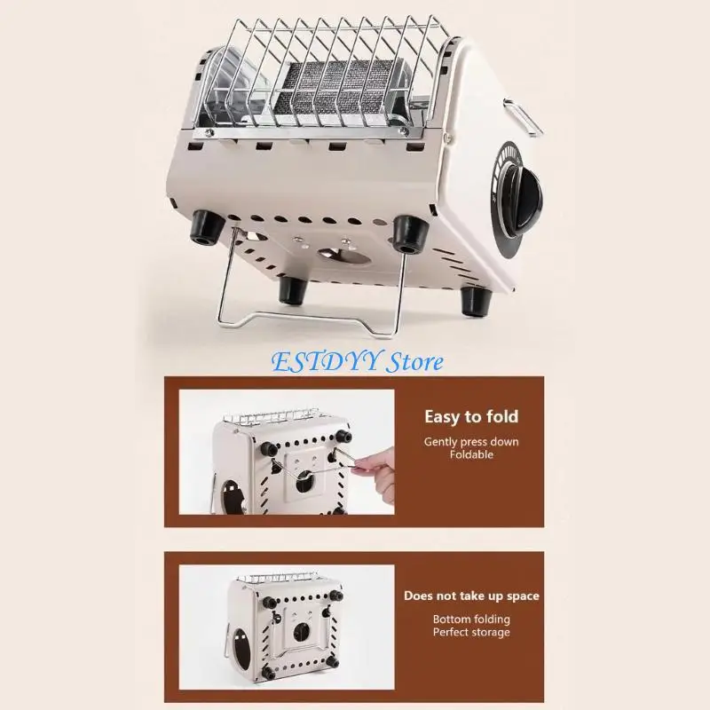G6DE معدات التخييم موقد قابل للنقل خطة رقيقة تسليط الضوء على حقيبة التخزين لراحة الدفء