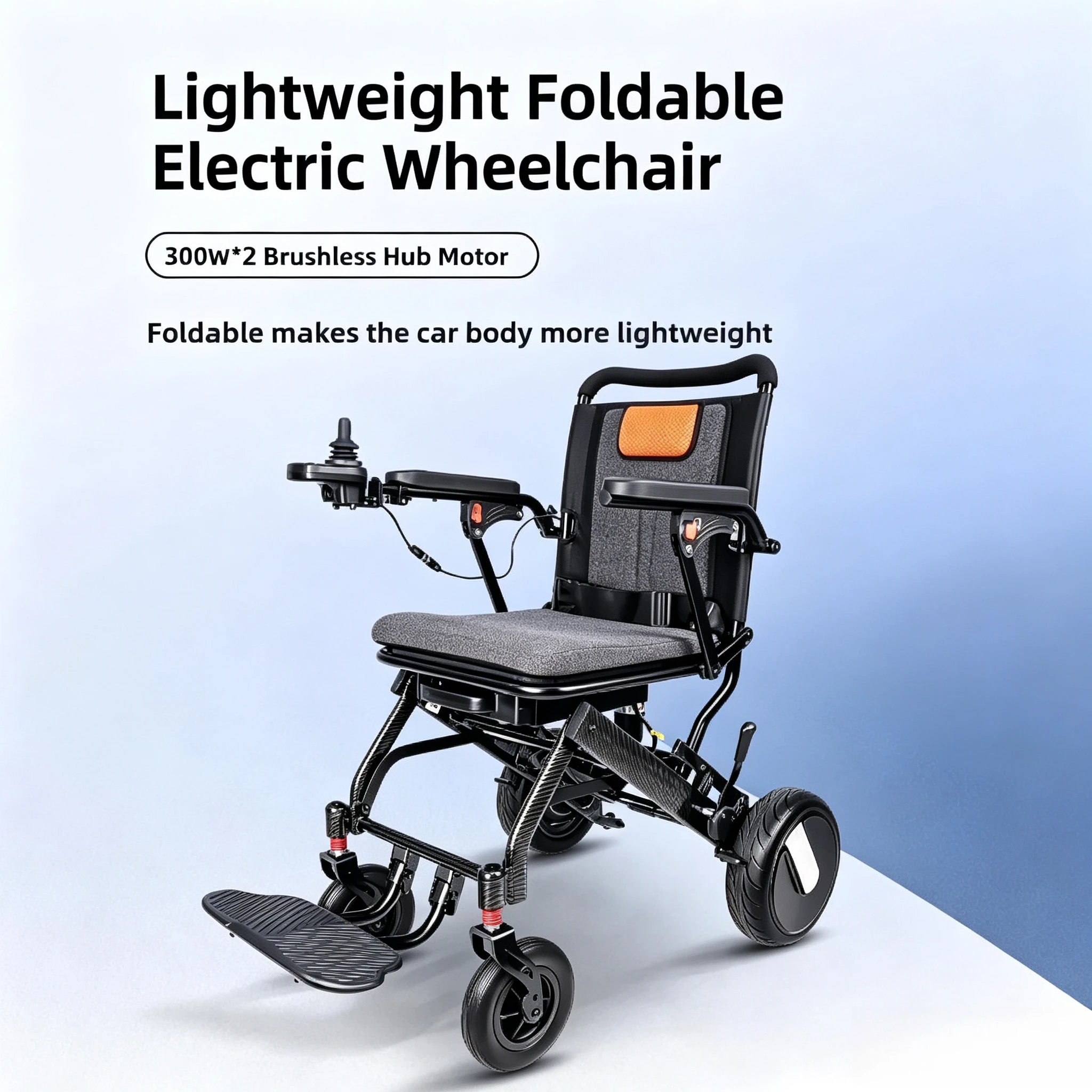 Lightweight Foldable Electric Mobility Aid Smart Automatic Control Power or Elderly Disabled Indoor Outdoor Travel