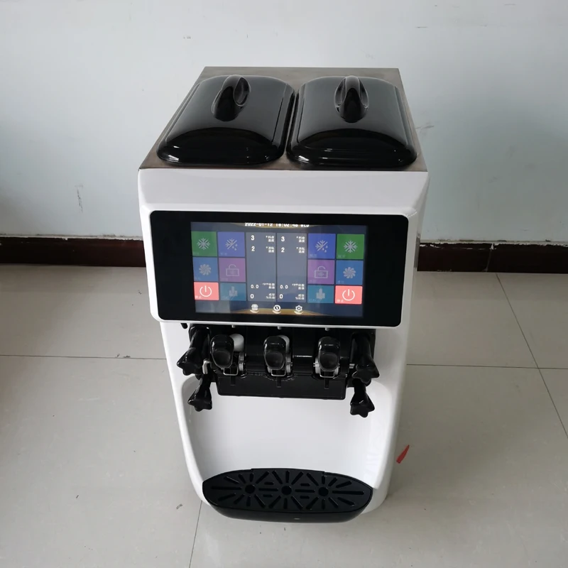 Soft Ice Cream Machine 110V 220V High Quality Automatic Commercial Household Electric Desktop Milkshake Machine