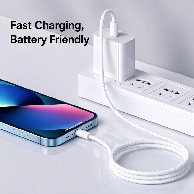 5 Pack, 1m, PD 60W USB-C to USB-C Braided Fast Charging Cable, Type-C Charger Cord Compatible with iPhone 15/16, Samsung, Xiaomi and Other Smart Devices