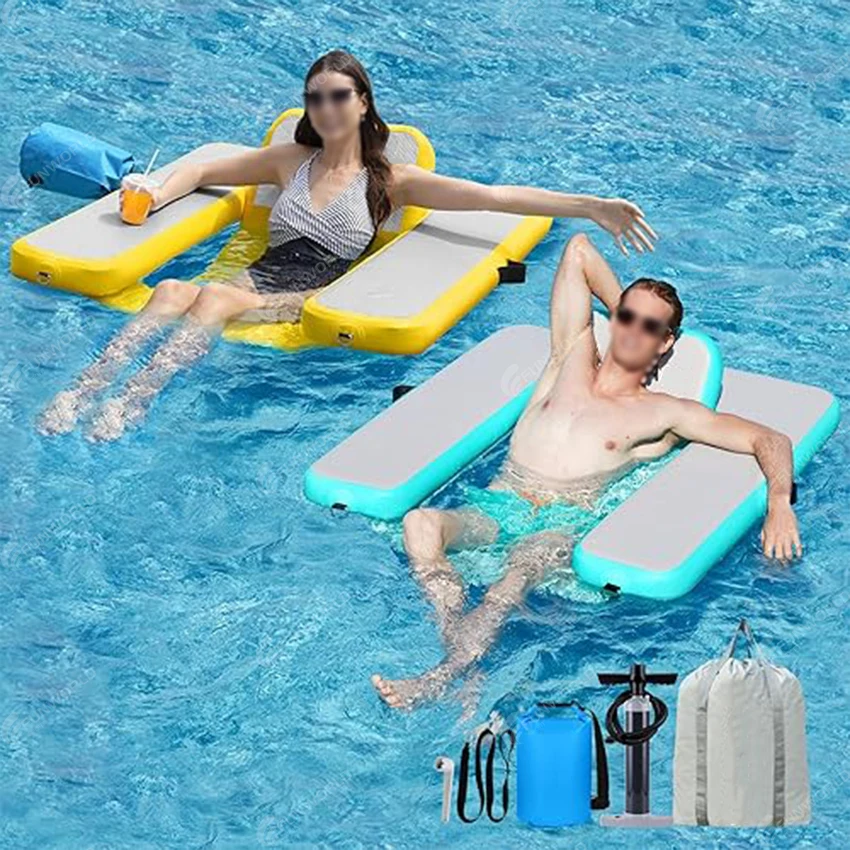 Pvc Inflatable Pool Chair Water Floating Hammock for Swimming Pool Beach Party Floating Raft for Beach Fun