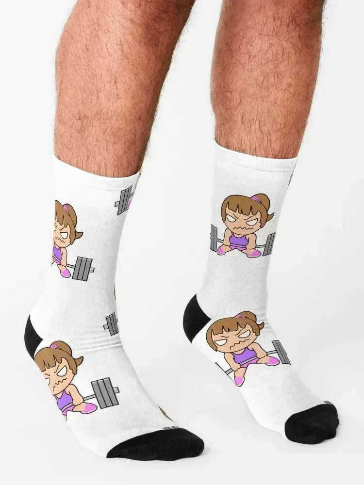 fitness, fitness girl, barbell girl, fitness women Socks New year's Hiking boots shoes Crossfit Men's Socks Luxury Women's