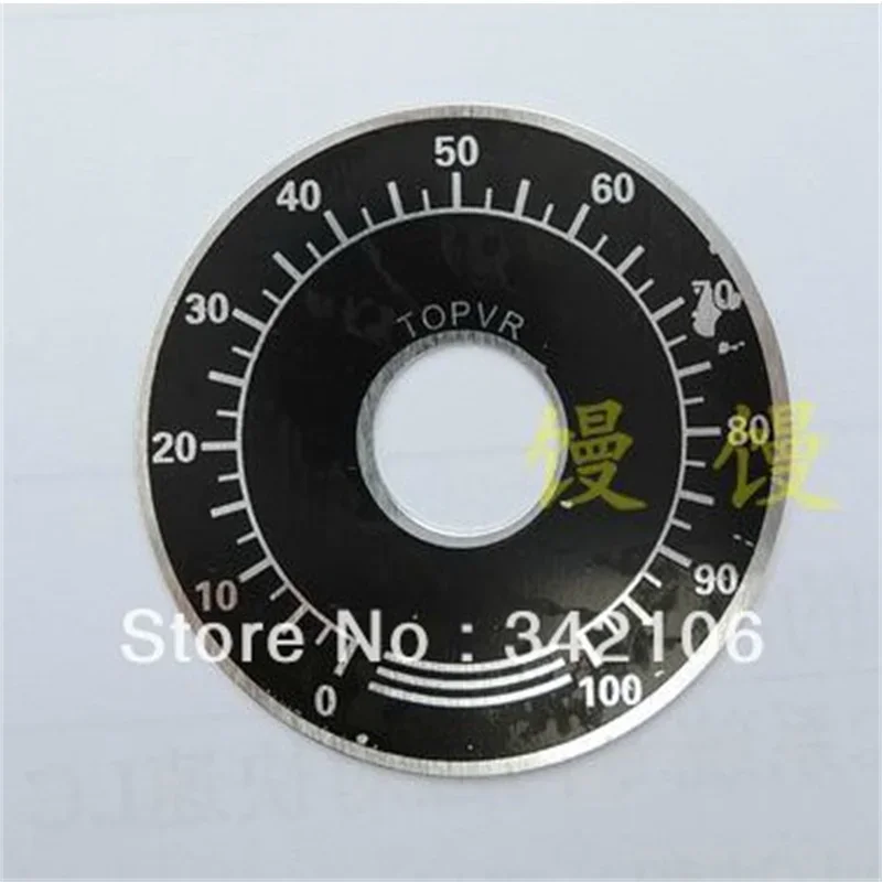 20pc Potentiometer Scale  degrees moment dial numerals tablets