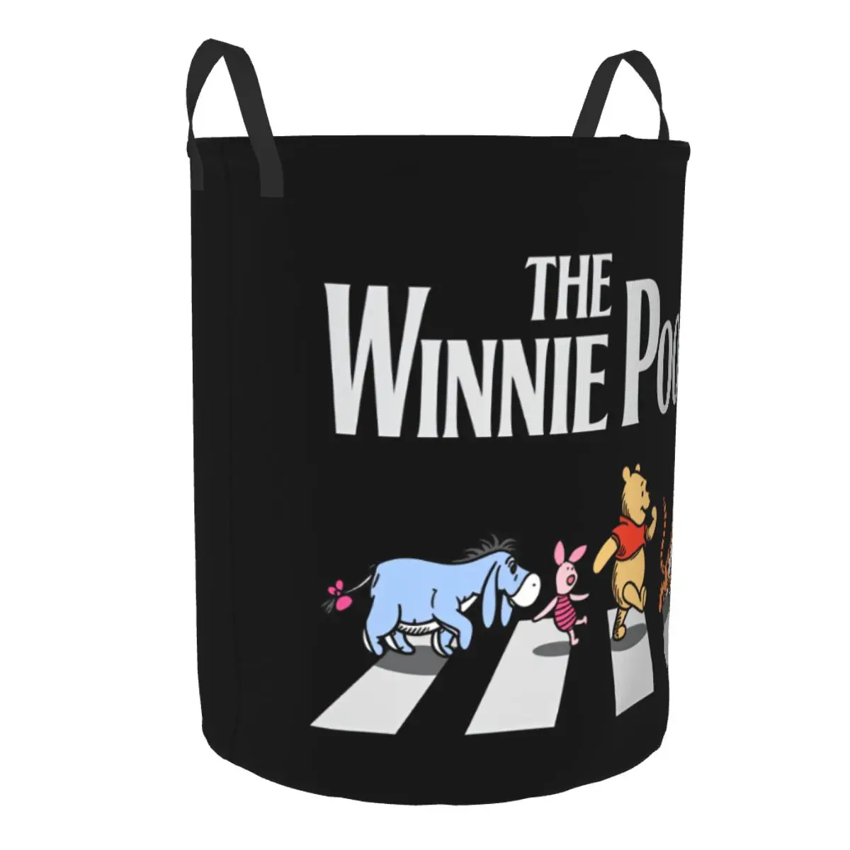Winnie The Pooh And Friends Laundry Basket Collapsible Large Clothing Storage Bin Tigger Piglet Eeyore Baby Hamper