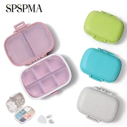 1Pcs 8 Compartments Travel Pill Organizer, Moisture-Proof Pill case for Purse Daily Pill Box Portable Vitamin Holder Container