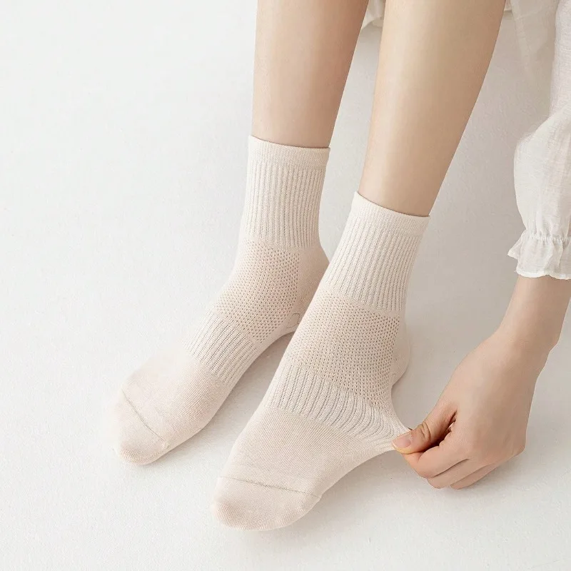 Women Sport Socks Candy Color Compression Casual Socks For Women Cotton Soft Comfortable Breathable Women Socks