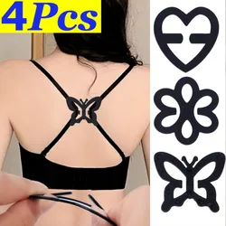 Invisible Bra Non-slip Buckle Underwear Back Shoulder Strap Cross Holders Adjustable Underwear Clips Women Intimates Accessories