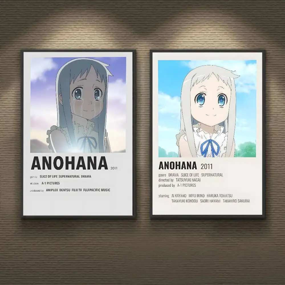 رومانسية أنيمي A-AnohanaS المشارك ذاتية اللصق الفن ورقة مقاومة للماء ملصق مقهى بار النوم غرفة جدار ديكور