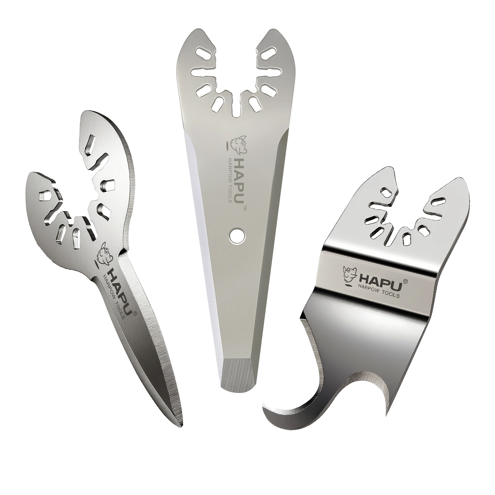 HAPU 3PCS Stainless Steel Cutter Blades Set Caulking Cutter for Glue Sealant Cleaning Hook Blade for Soft Material Cutting