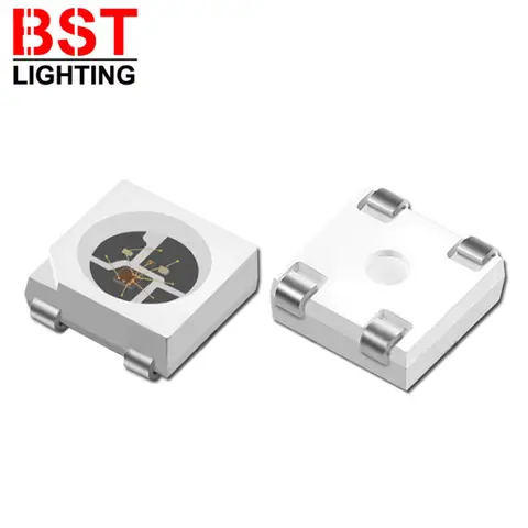 WS2812B RGB LED Chip 5050SMD 10-1000PCS Black/White PCB WS2812 Individually Addressable Chip Pixels DC5V