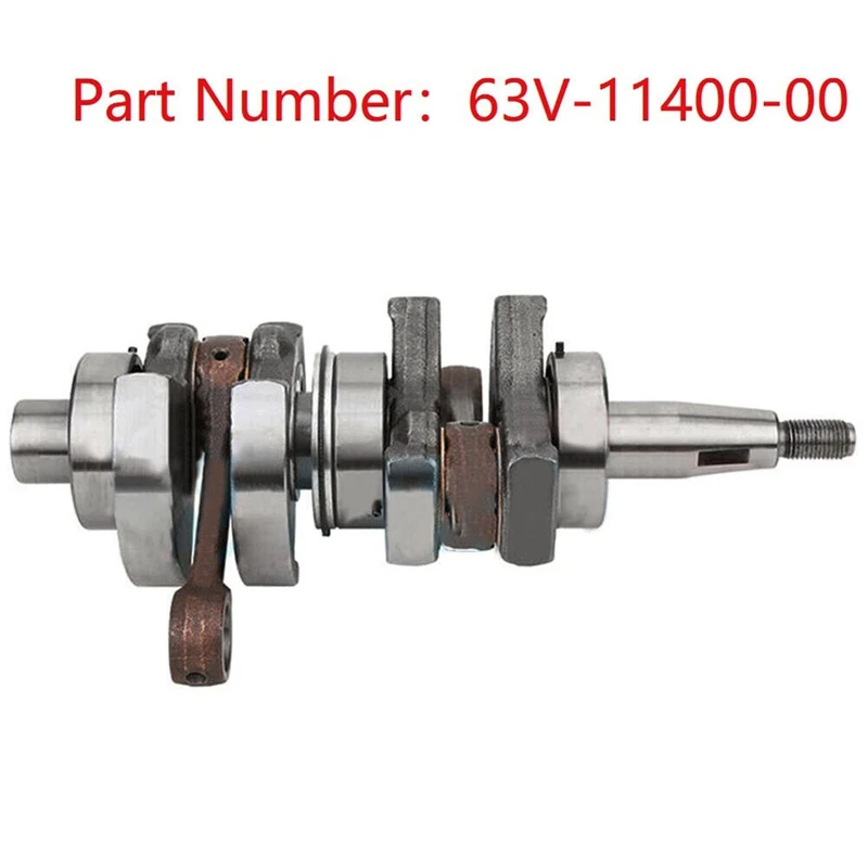 1 PCS CRANKSHAFT ASSY 63V-11400 63V-11400-01 63V-11400-00 For Yamaha 9.9HP 15HP 2 Stroke Outboard Engine Parsun Hidea