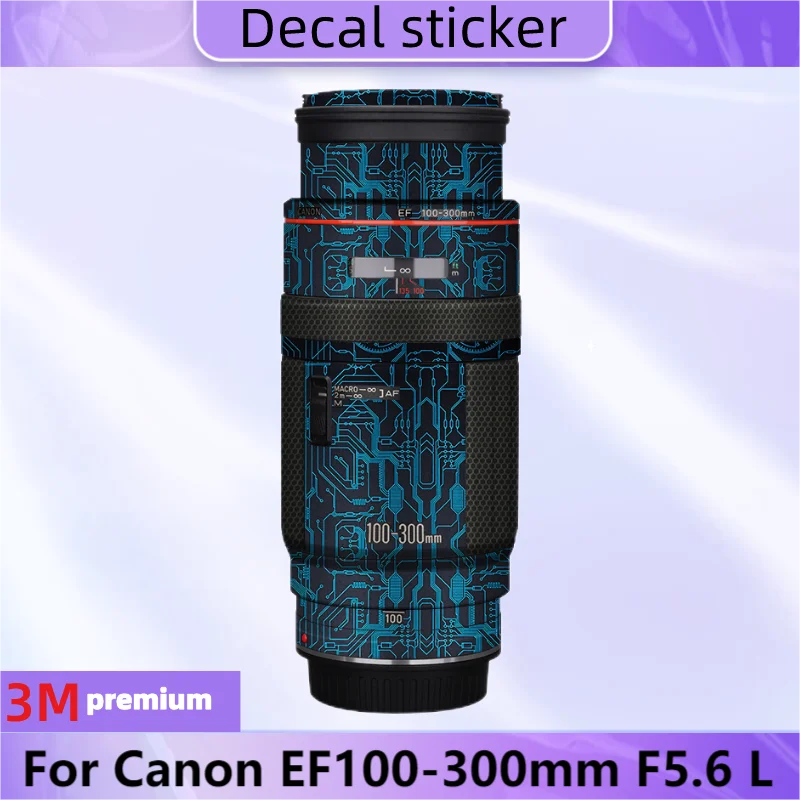 For Canon EF100-300mm F5.6 L Lens Body Sticker Protective Skin Decal Vinyl Wrap Film Anti-Scratch Protector Coat