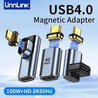 Unnlink USB Type C Adapter Magnetic 40Gbps 8K60Hz 100W USB4  Extension Converter Compatible Thunderbolt 4/3 for Macbook iPhone15