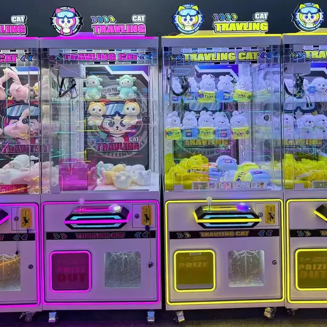 Coin Grab Vending Machine Commercial Playground Arcade Game Center Claw Crane Machine Transparent Doll Claw Machine