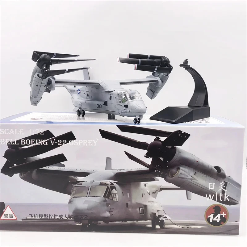 1/72 Scale Diecast Variable Wing EH Bell V-22 V22 Osprey Transport Helicopter Amphibious Metal Plane Airplane Toy Metal Model