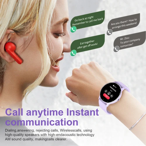 Imagen 2 del producto Reloj inteligente LIGE para hombres y mujeres, Monitor deportivo de salud, nuevos relojes IP67, resistente al agua, llamada Bluetooth para Android ios, reloj inteligente