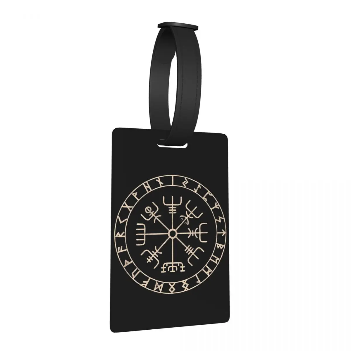 

Runic Viking Compass Vegvisir Celtic Luggage Tags Suitcase Accessories Cute Baggage Boarding Tag Label Holder ID Name Address