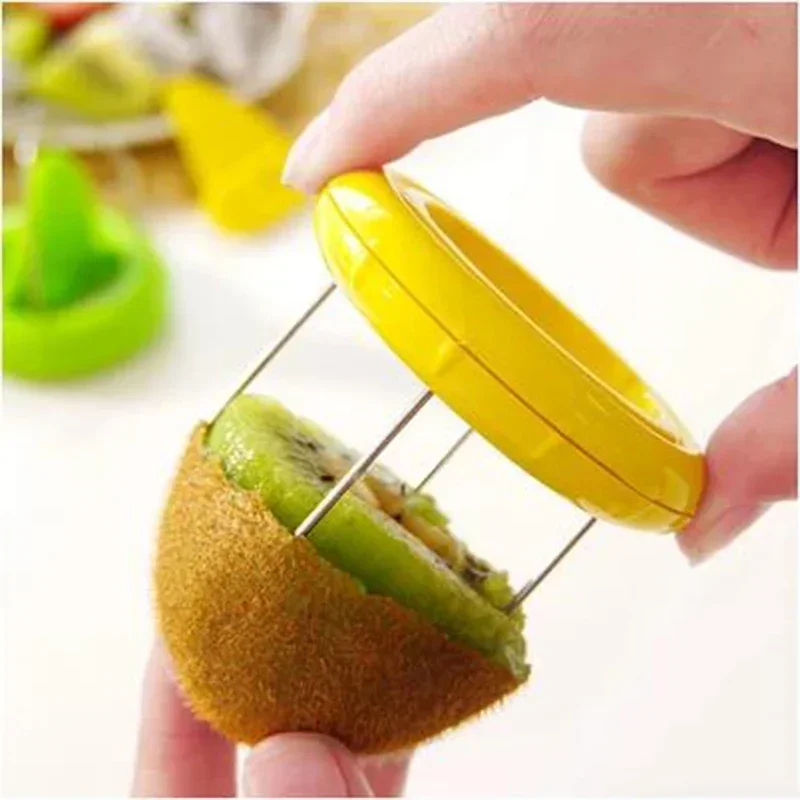 Fast Fruit Kiwi Cutter Peeler Slicer Kitchen Gadgets Stainless Steel Kiwi Peeling Tools Kitchen Fruit Salad Kitchen Accessories