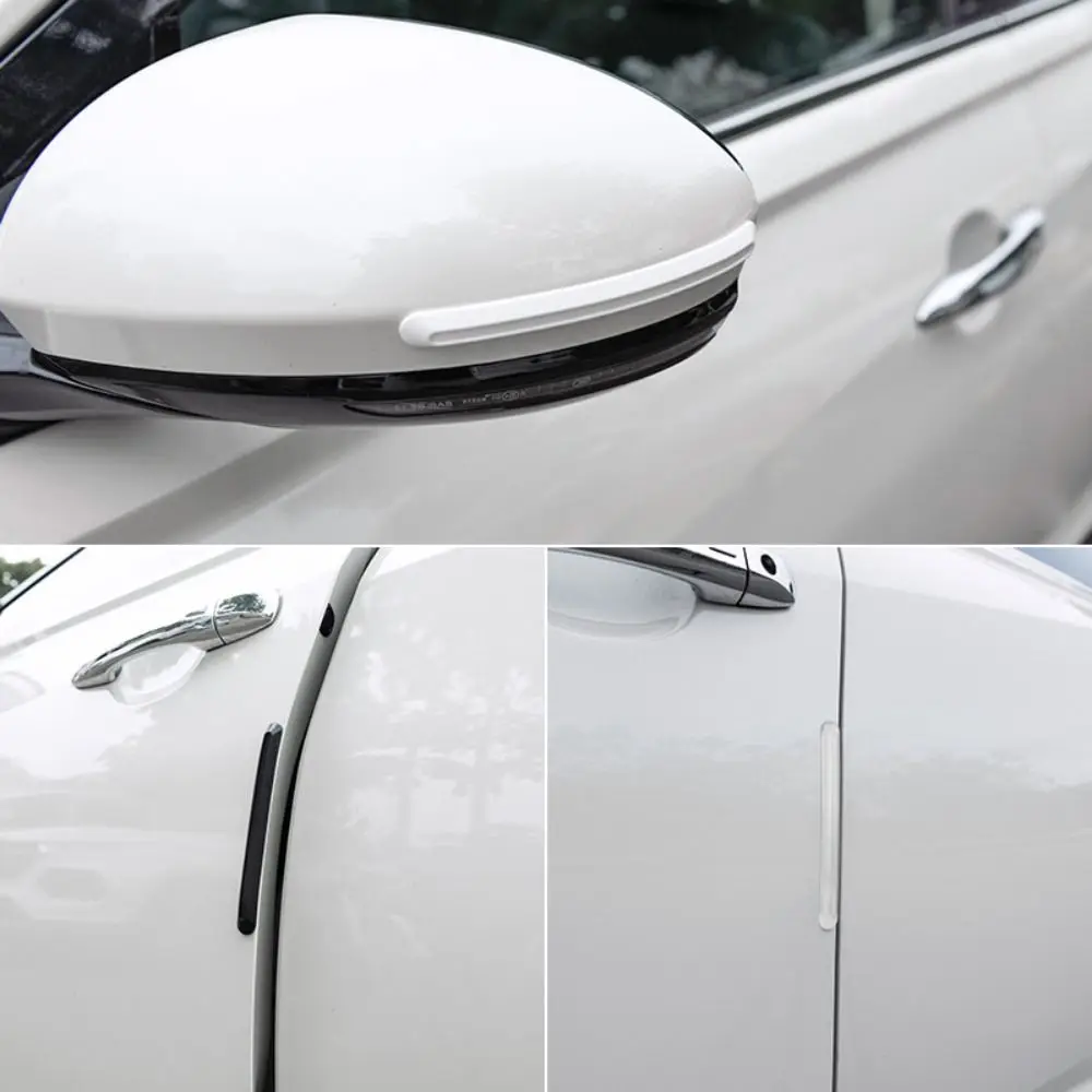 4Pcs Useful Anti Scratch Anti-Collision Strip PVC Invisible Edge Guard Edge Protective Strip Scuff Trim Sticker Car