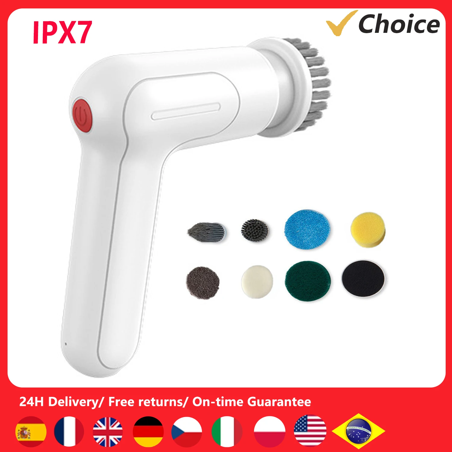 

Портативная многофункциональная щетка для мытья посуды с зарядкой от USB