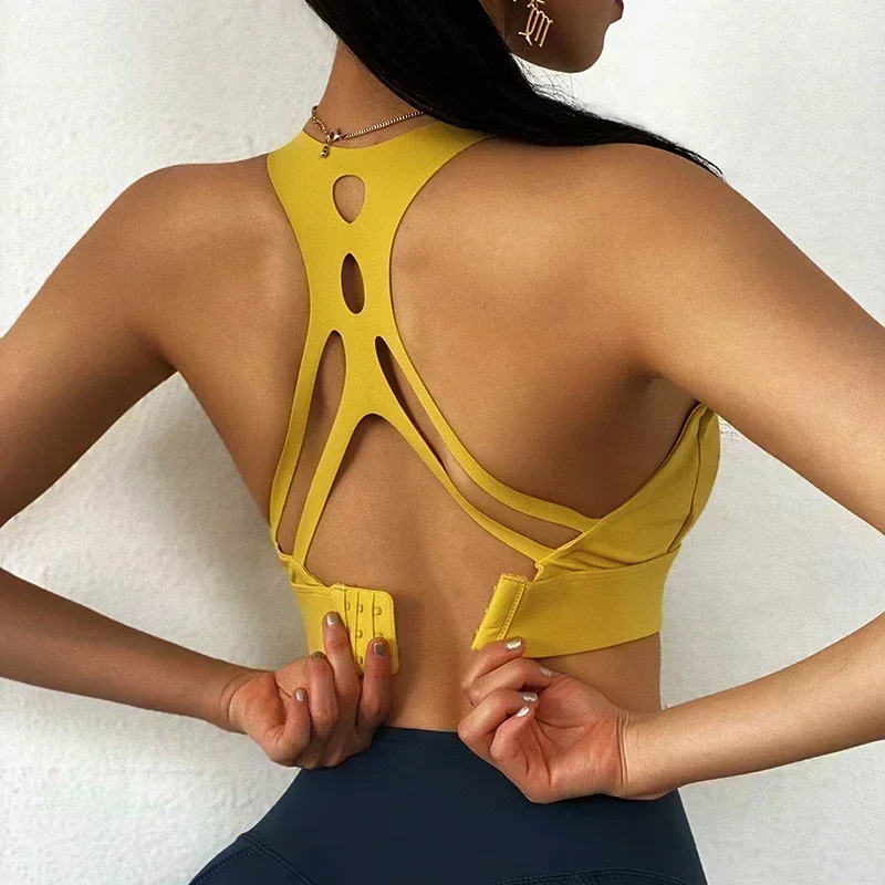 Chmura ukryj stanik sportowy kobiety bielizna Push Up Fitness koszulka do jogi biustonosze Crop Top kamizelka sportowa siłownia koszula Sport