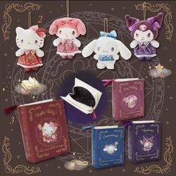 New Sanrio Anime HelloKitty Kulomi Cinnamoroll Cartoon Cosmetic Bag Girly Heart Kawaii Magic Book Styling Clutch Bag Couple Gift