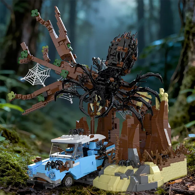 

Forbidden Forest Giant Spider Building Blocks Sets Movie Flying Car Assembly Brick Model Kit Adults Kids Birthday Gifts 1412PCS