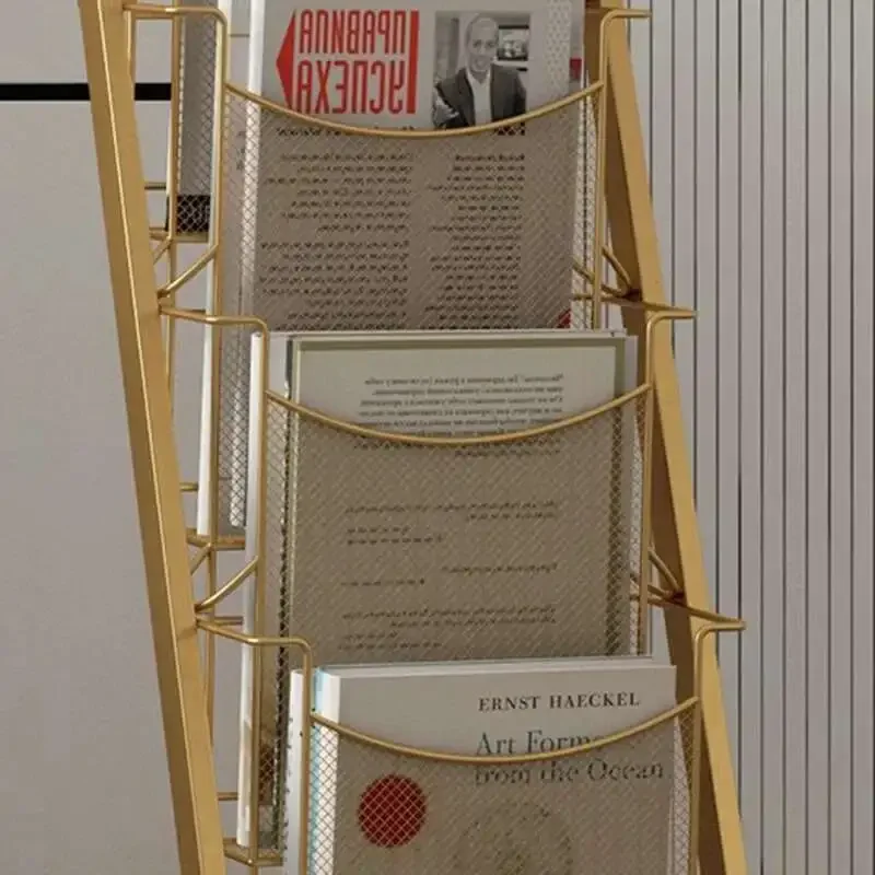 Escada de metal estante armazenamento nórdico minimalista móvel estante exibição branco estante para livros móveis para casa para sala estar