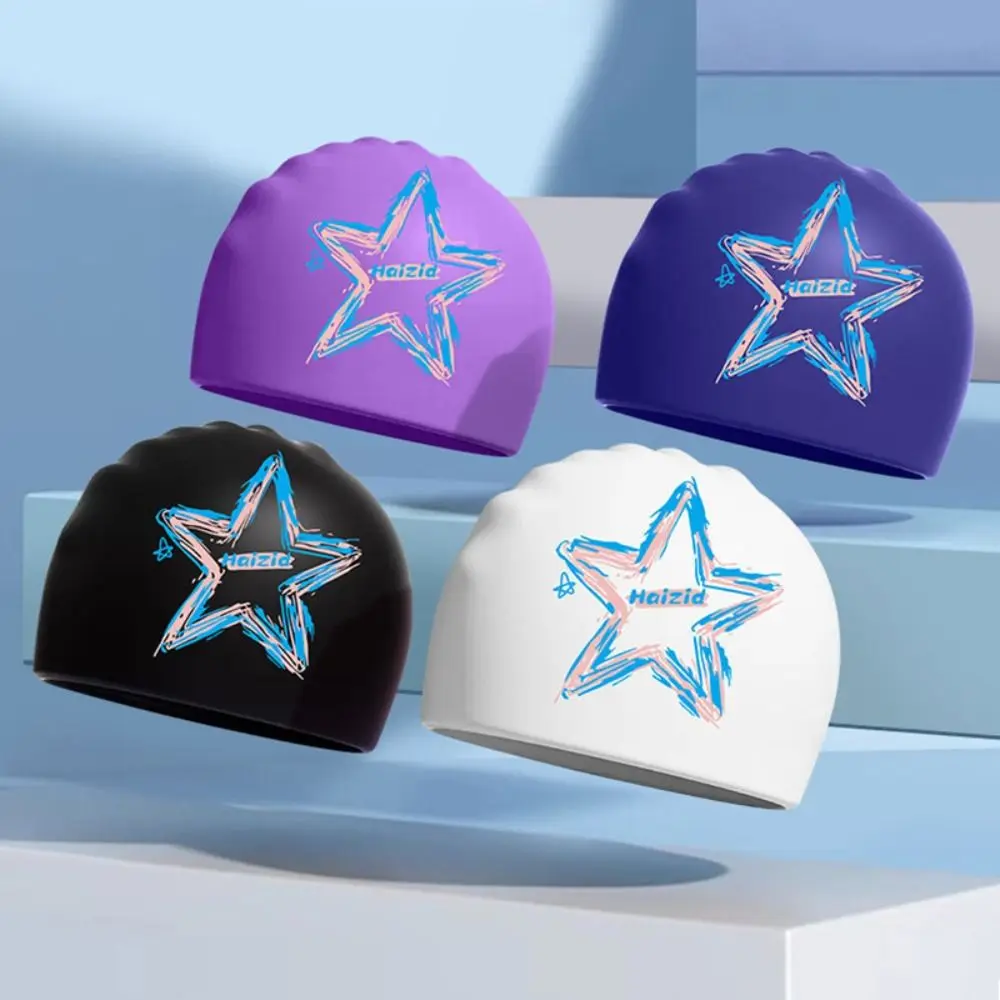 

Universal Silicone Diving Cap Waterproof Elastic Bathing Cap Ultra Thin Anti-slip Swimming Cap