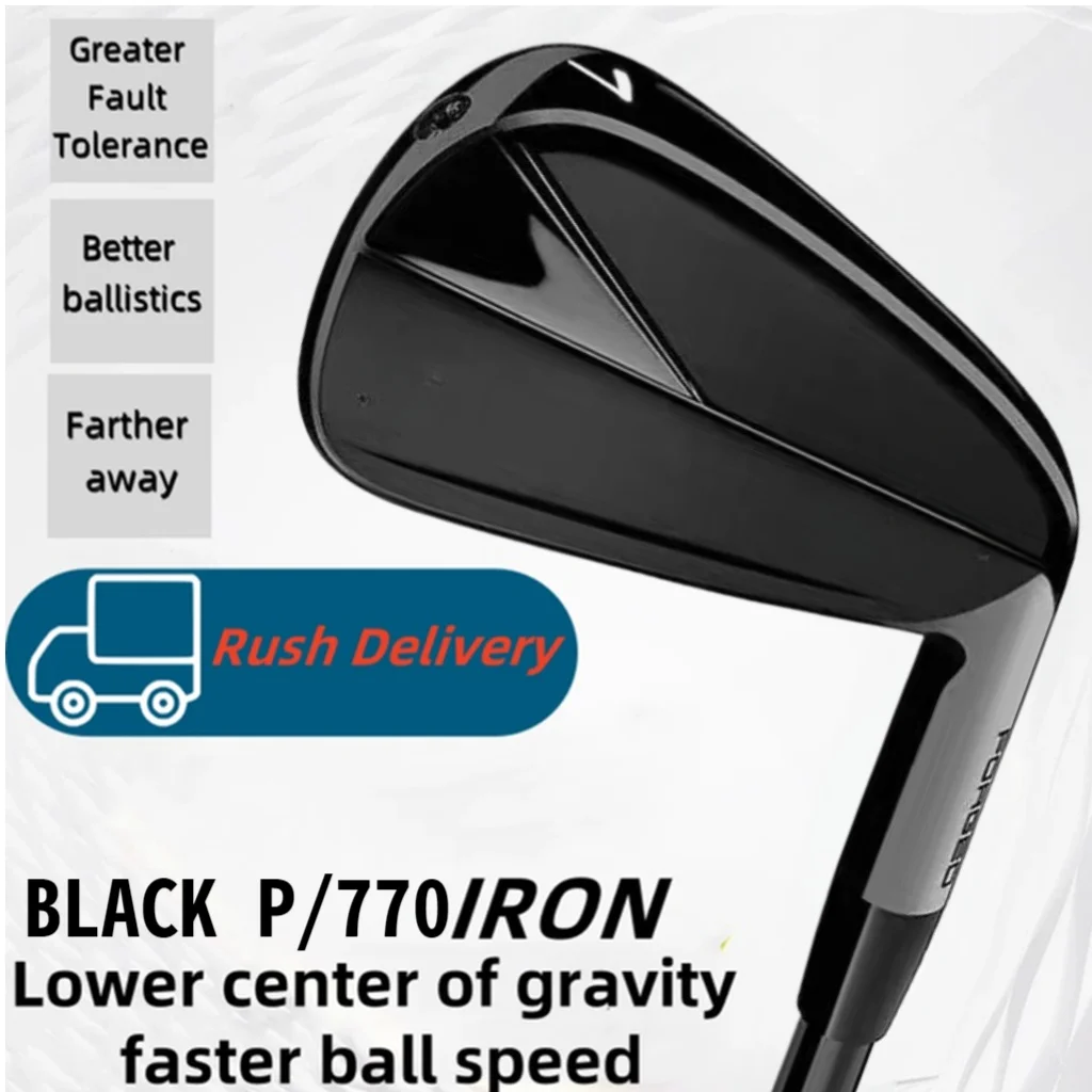 New black 770 irons golf clubs soft irons forged iron set high bounce performance hollow design