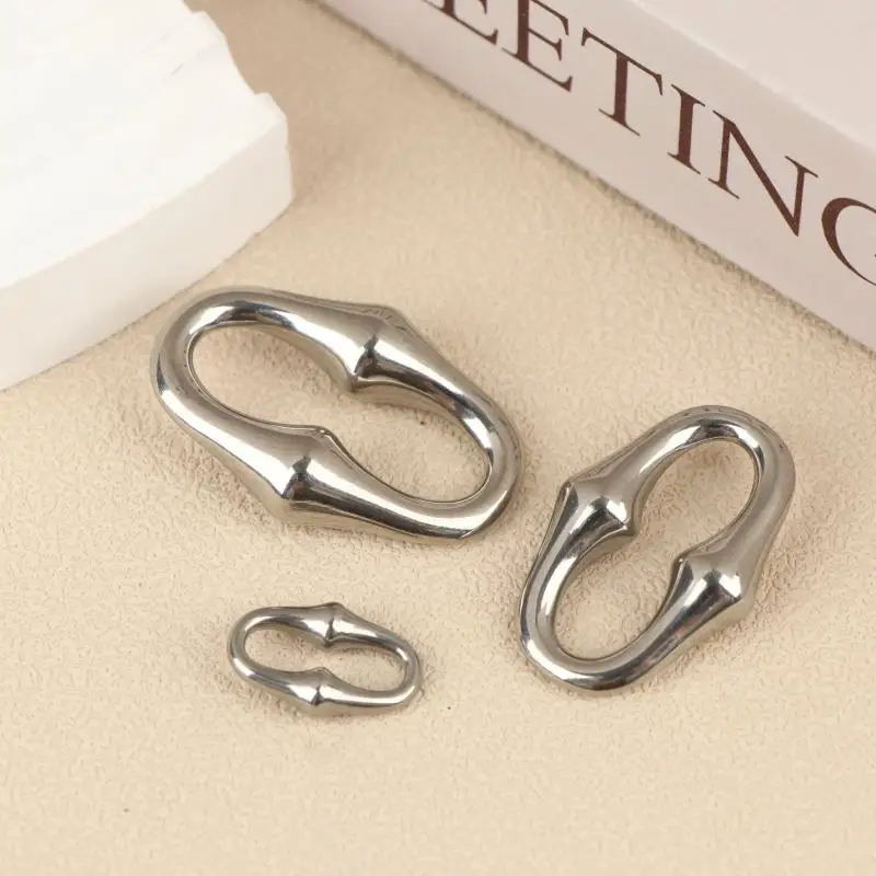 2Pcs Stainless Steel Popular Bone Joint Shaped Pendant For DIY Necklace Bracelet Jewelry Accessories