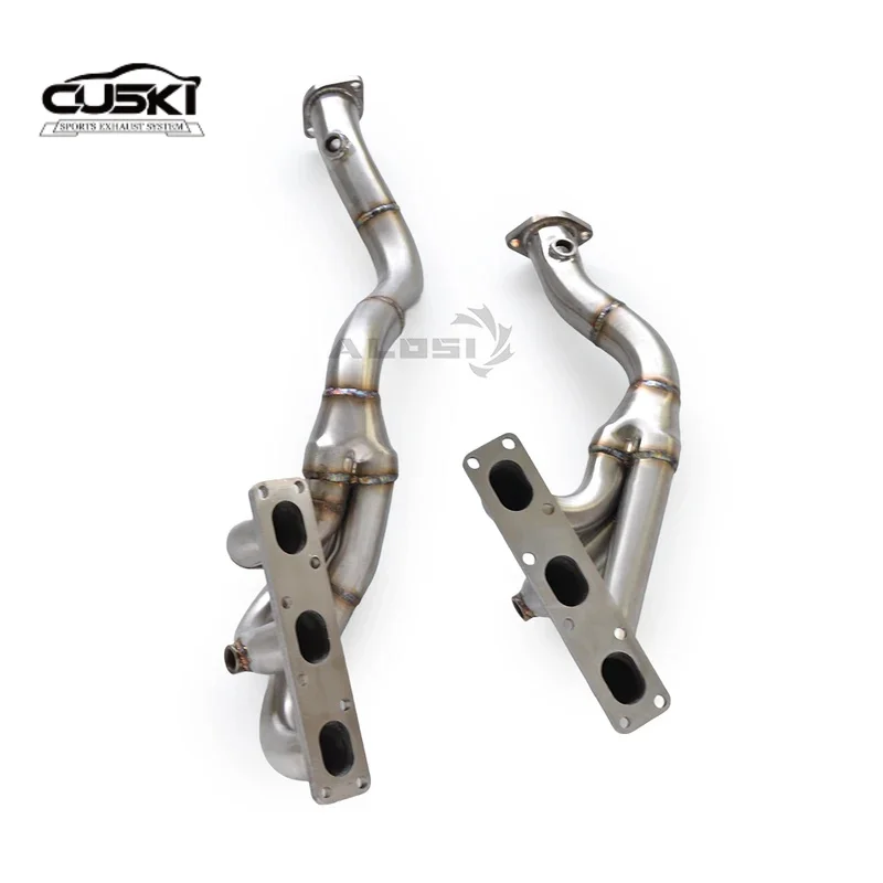 High performance exhaust components suitable for BMW 5 E39 M54 3.0 1995-2002 stainless steel cat free manifold straight pipe