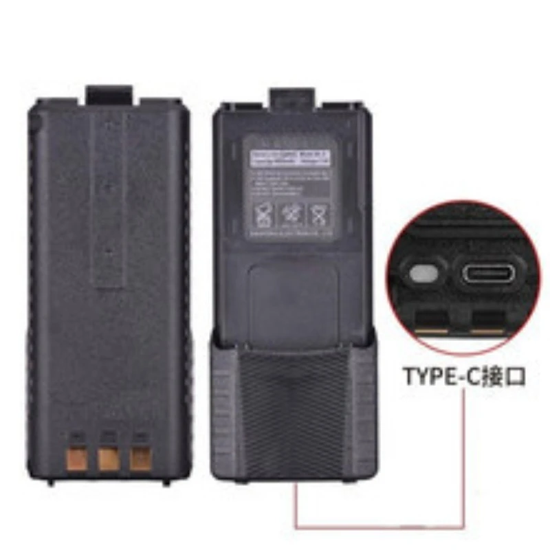 BL-5 Rechargeable Walkie Talkie Battery for Baofeng UV-5R UV-5RE UV-5RA BF-F8 F9 Radio Enlarger Li-ion Battery Type-C view 4