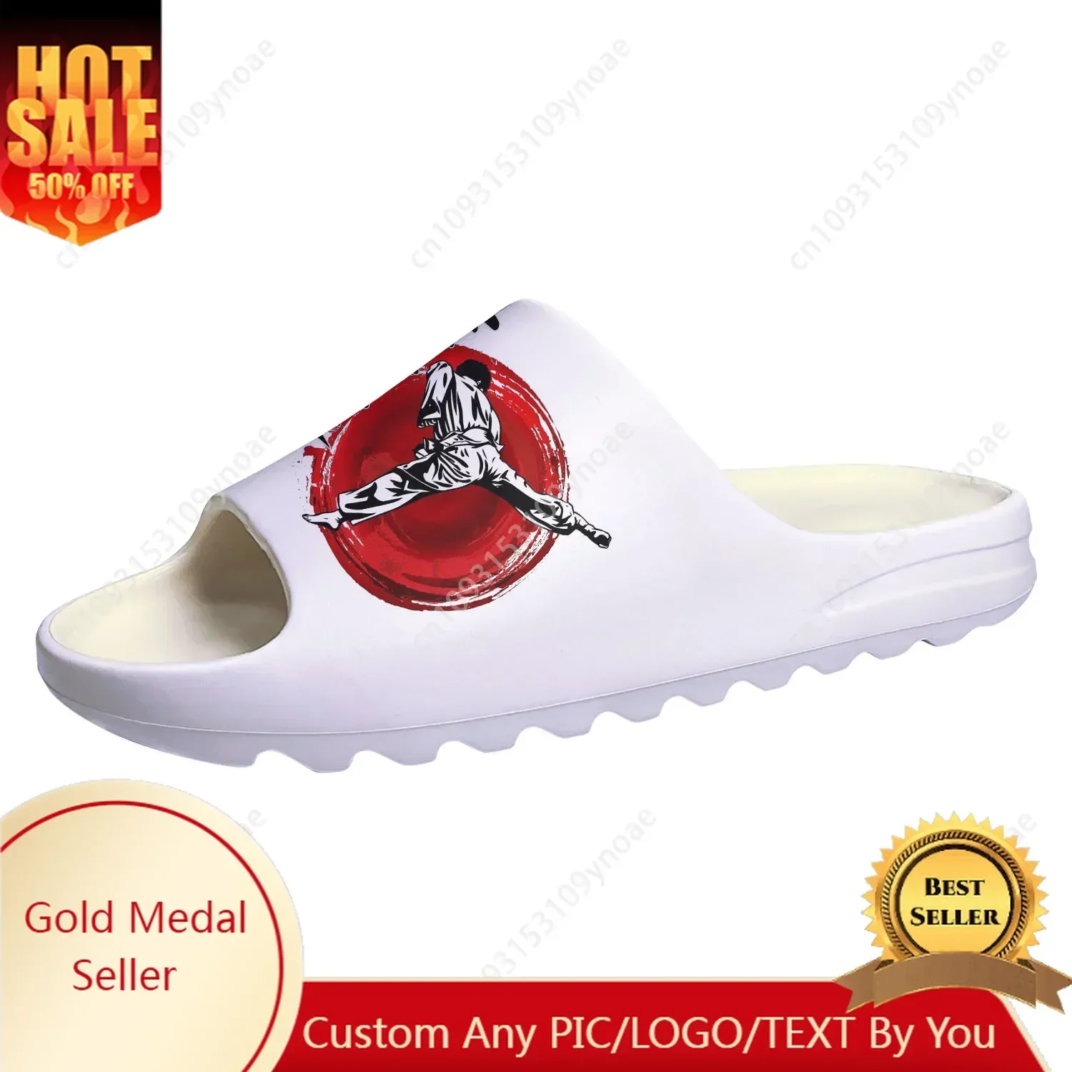 Judo Aikido Taekwondo Soft Sole Sllipers Home Clogs Customized Step On Water Shoes Mens Womens Teenager Step in Sandals