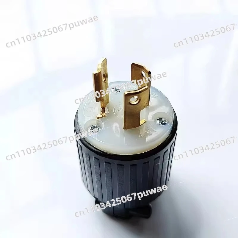 L6-15P Locking American Standard Plug LK-6312 15A 250V Industrial Power Connector