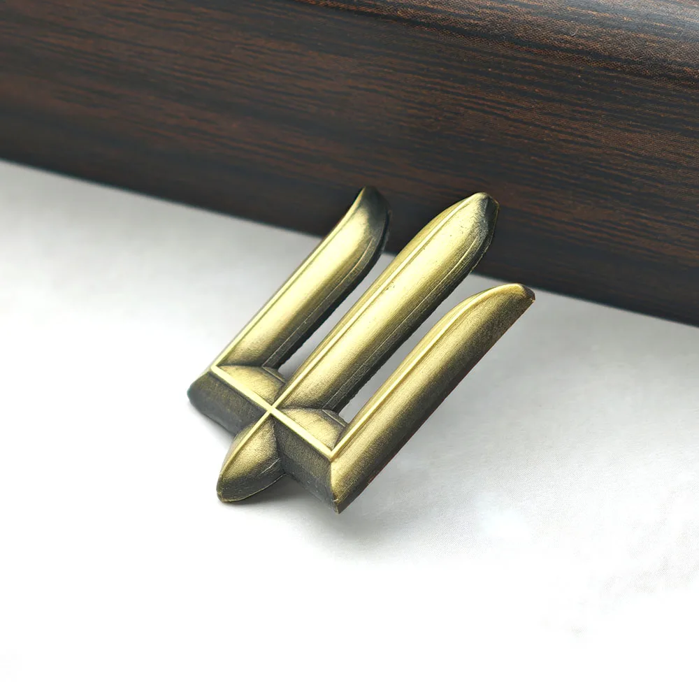 Ukraine Nationalwappen Brosche Goldfarben Tryzub Dreizack Metall Reversnadel Herren Damen Patriotischer Schmuck Militärisches Anzugabzeichen Accessoire – Detail 10