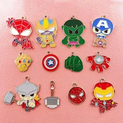 10pcs alloy cartoon animal character charm making earrings, pendants, bracelets, necklaces, accessories DIY jewelry making