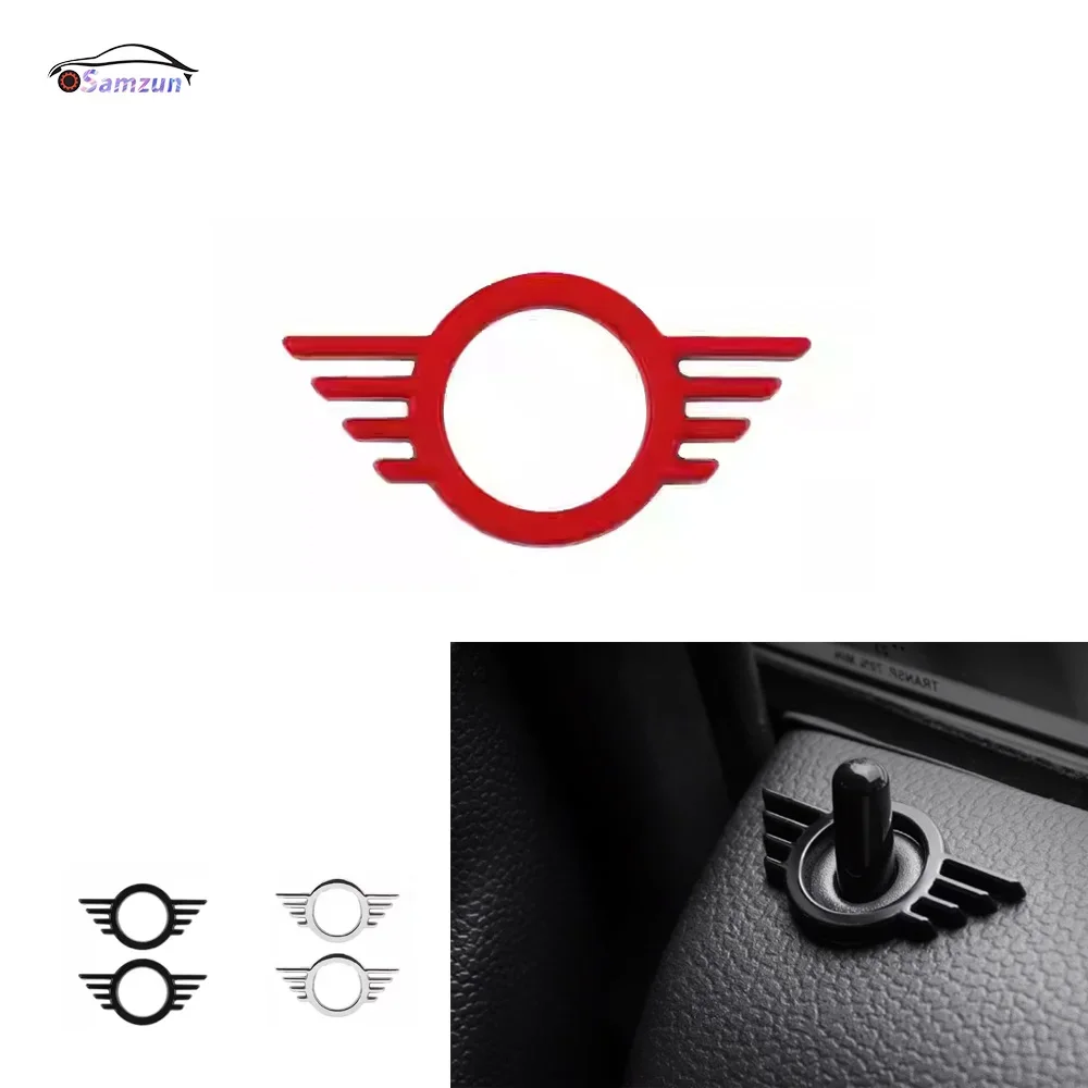 For MINI COOPER JCW F54 F55 F56 F57 F60 R55 R56 R57 R58 R59 Accessories Car Door Alloy Lock Pin Cover Metal Decoration Sticker