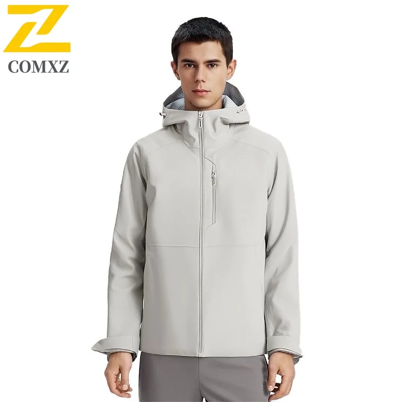 

COMXZ мужское дышащее пальто Normcore легкая ветрозащитная уличная куртка для пешего туризма, путешествий, кемпинга, классическая куртка-шаровая куртка