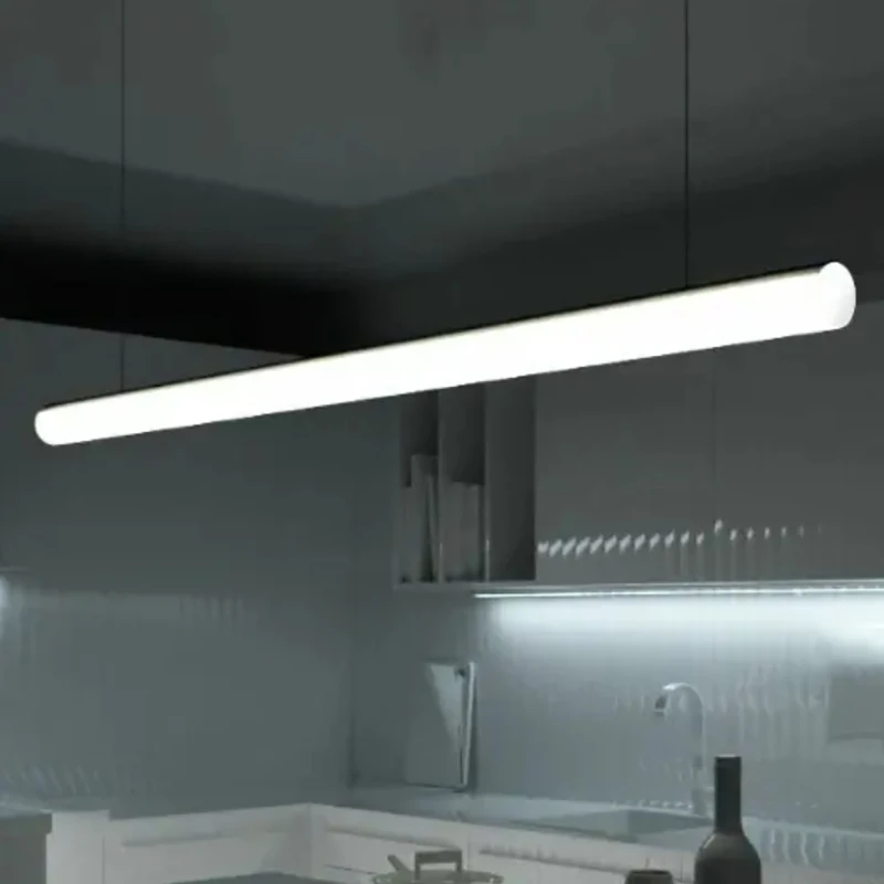 60 مللي متر جولة Led الألومنيوم الشخصي تعليق السقف الخطي مع غطاء الناشر شريط قناة الألومنيوم #6