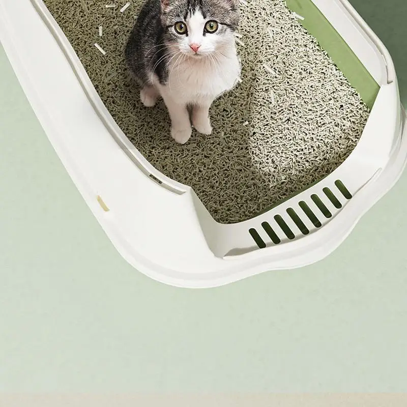 Extra Large Cat Litter Box Fully Enclosed Cat Toilet Odor-proof And Litter-proof Cage Kitten Poop Box Cat Supplies