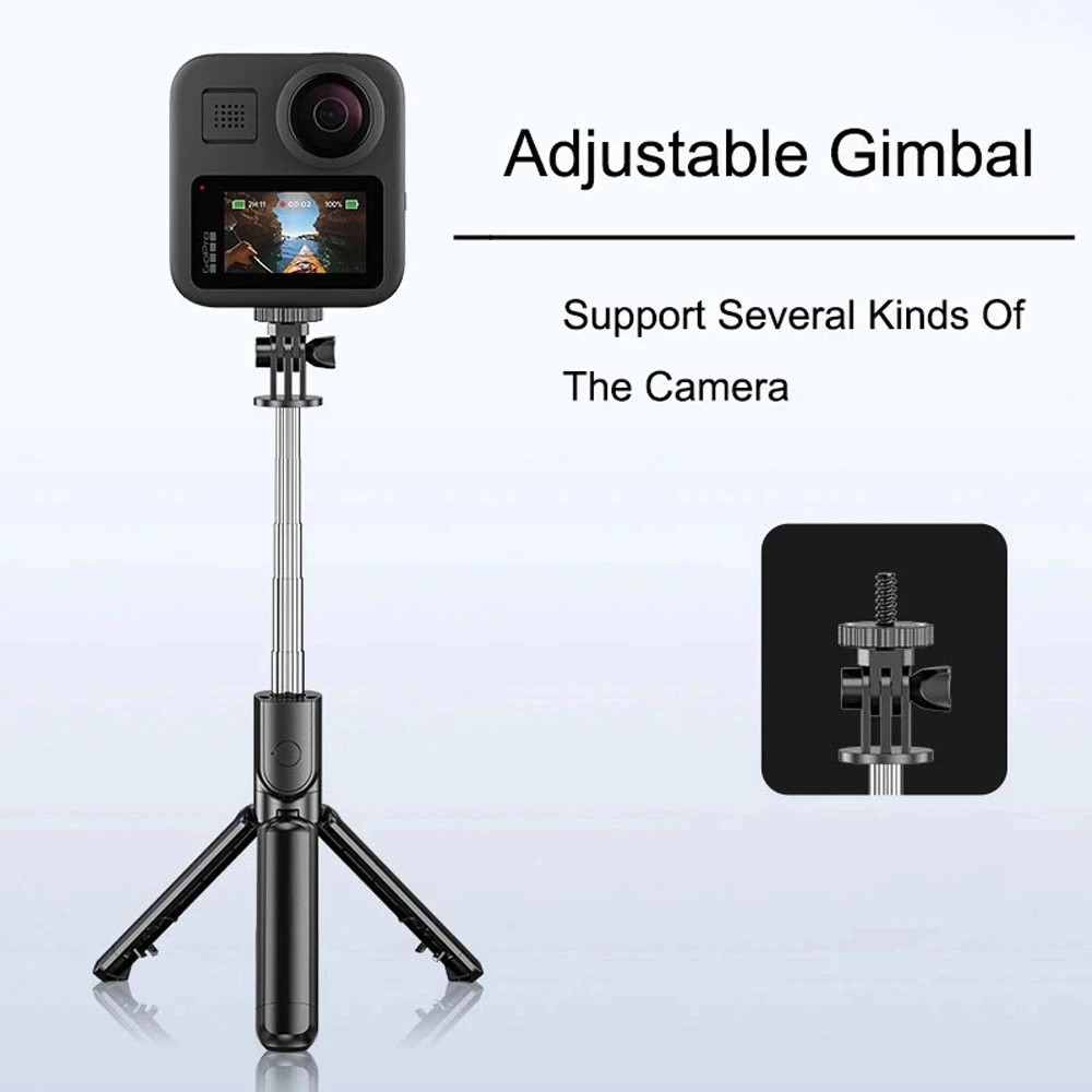 3In1 Bluetooth Wireless Selfie Tripod With Fill Light Shutter Remote Control Portable Foldable Monopod For I Smart_voghion.com